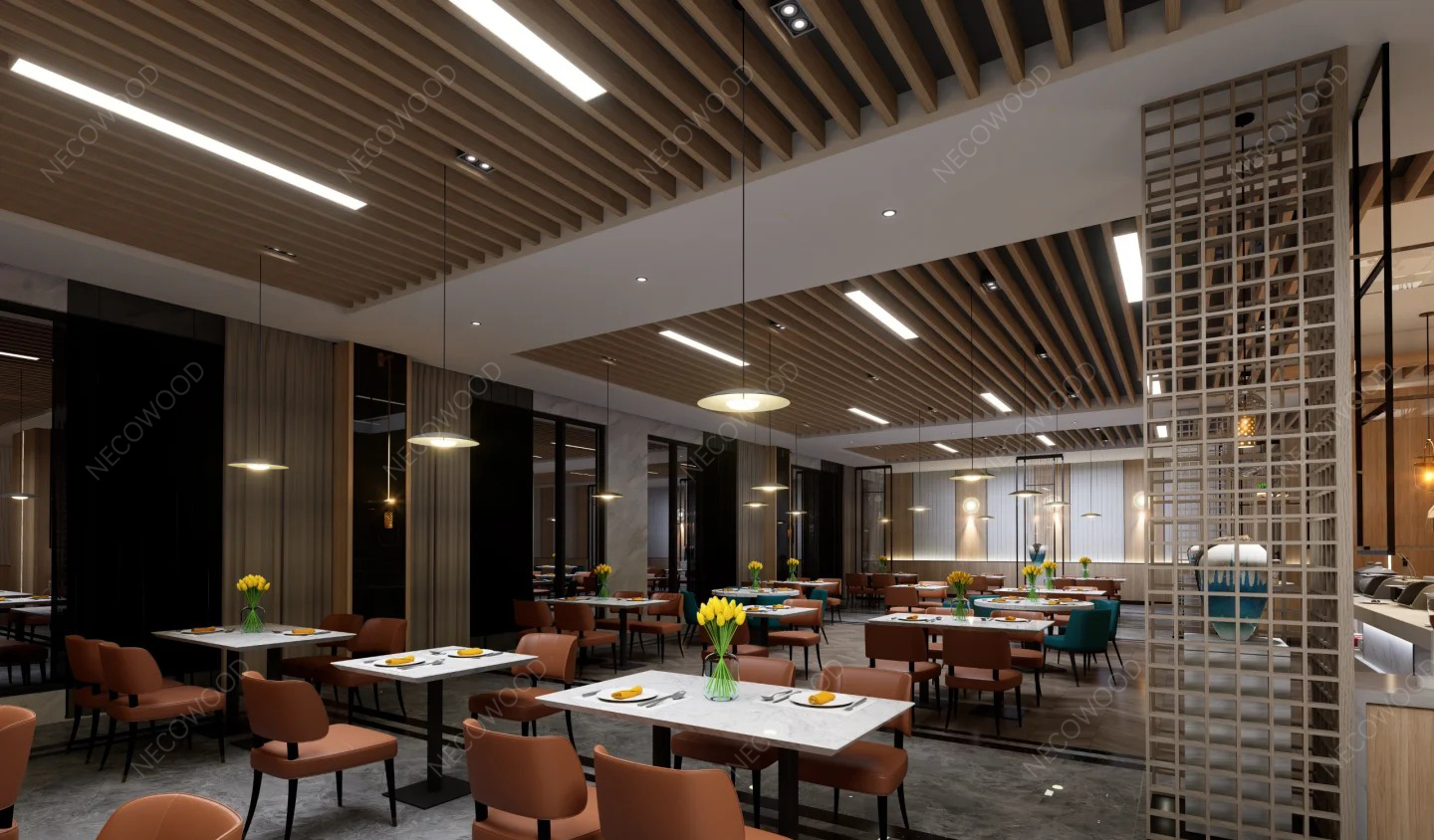 Necowood breidt indoor WPC-plafondoplossingen uit om de groeiende marktvraag te ondersteunen