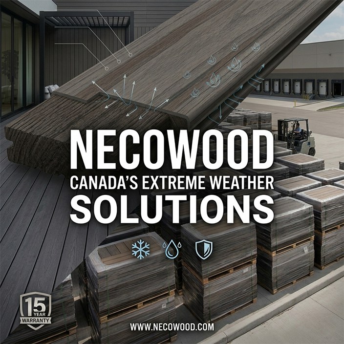 De Arctische ontploffing overwinnen: hoe Necowood® de nieuwe standaard definieert voor de Canadese WPC-infrastructuur