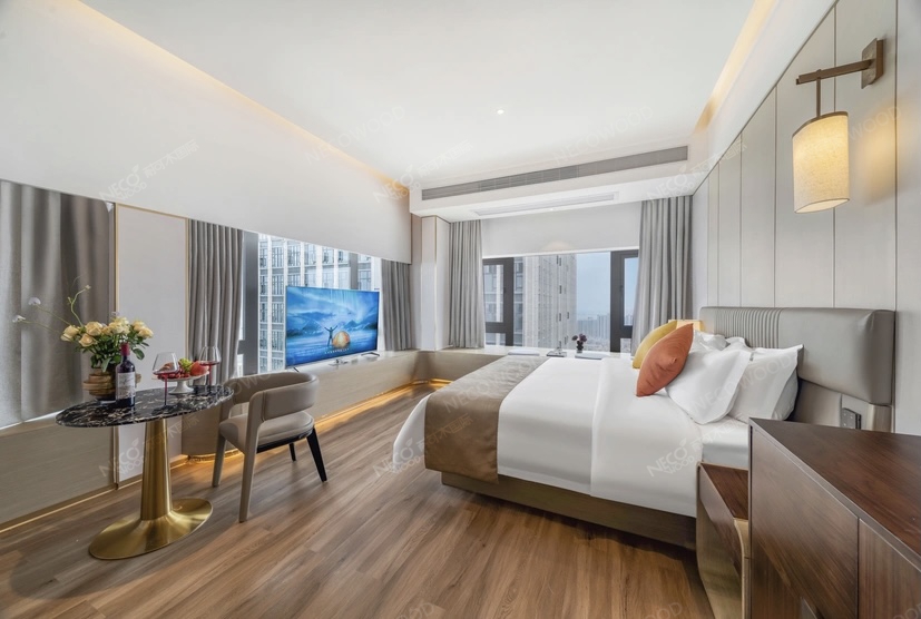 Bedroom with SPC Flooring