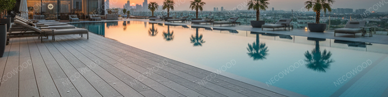 Capped WPC Texture Detail for Hotels