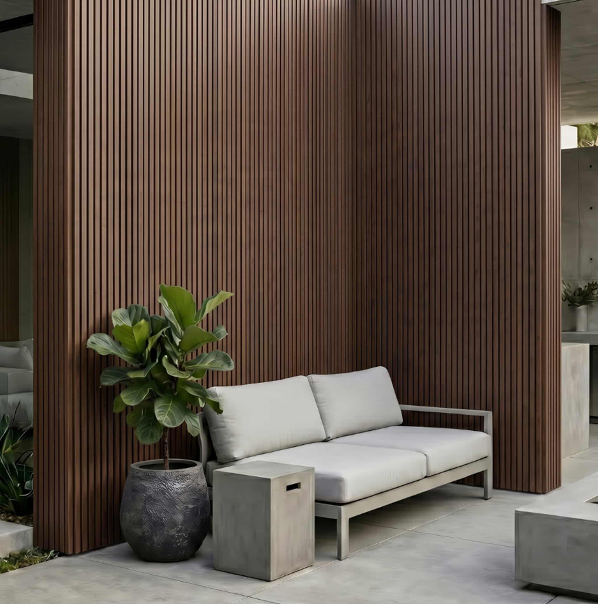 Necowood ASA Wandbekleding UV-bestendige panelen