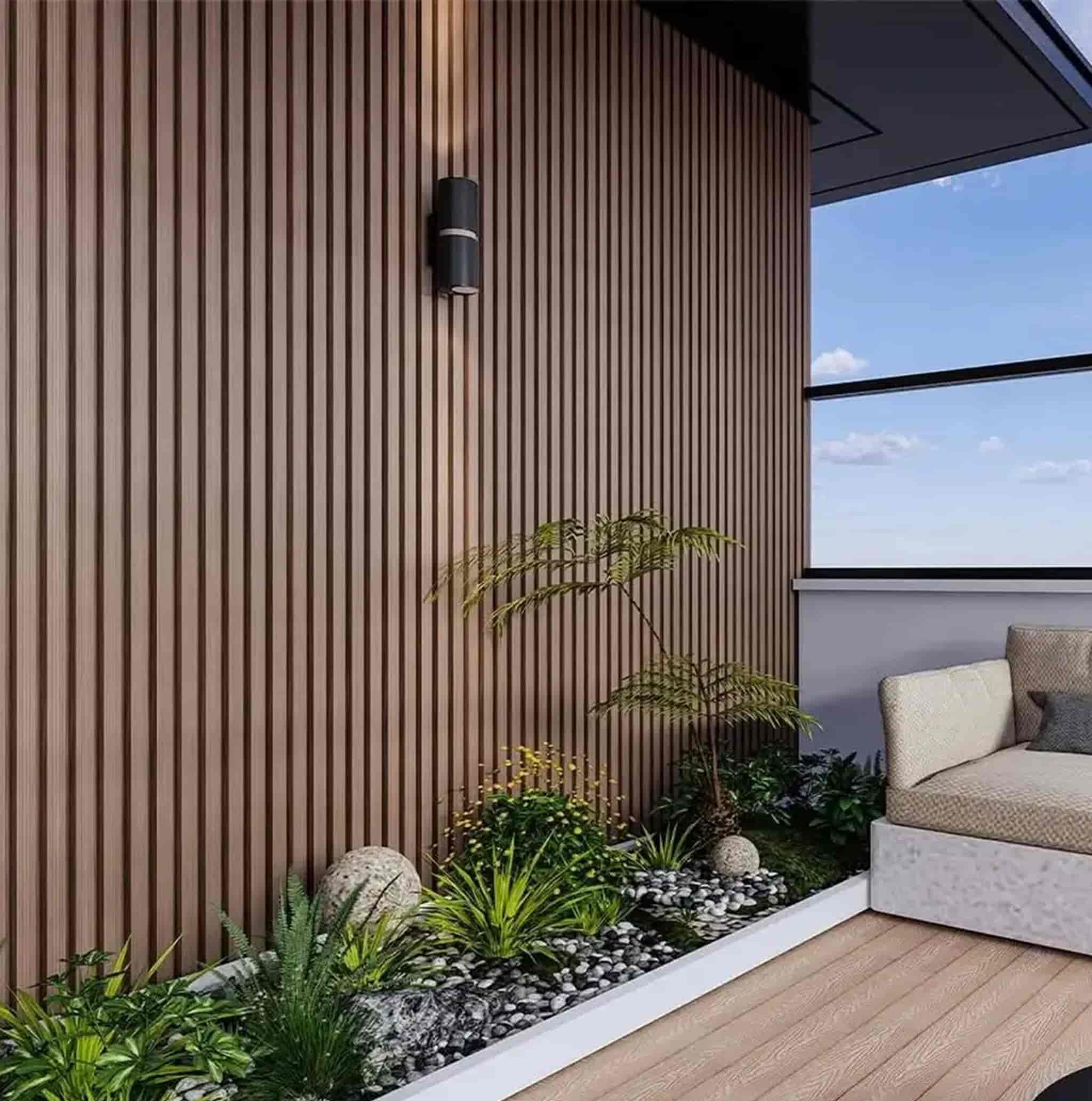 Necowood ASA Wandbekleding UV-bestendige panelen