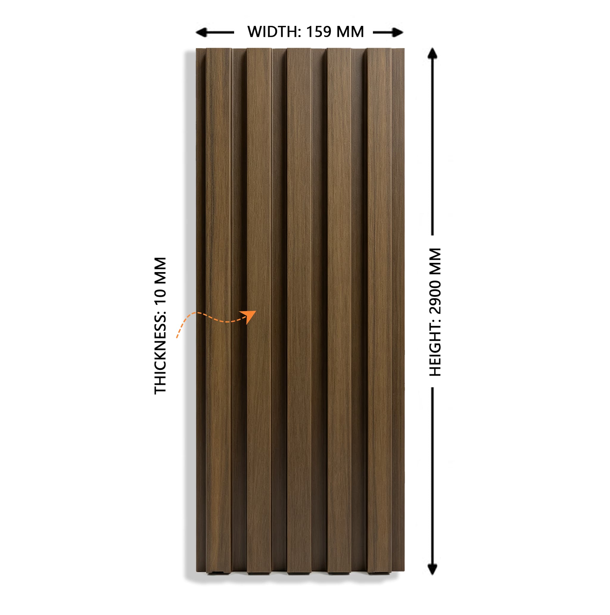 Necowood ASA Wandbekleding UV-bestendige panelen
