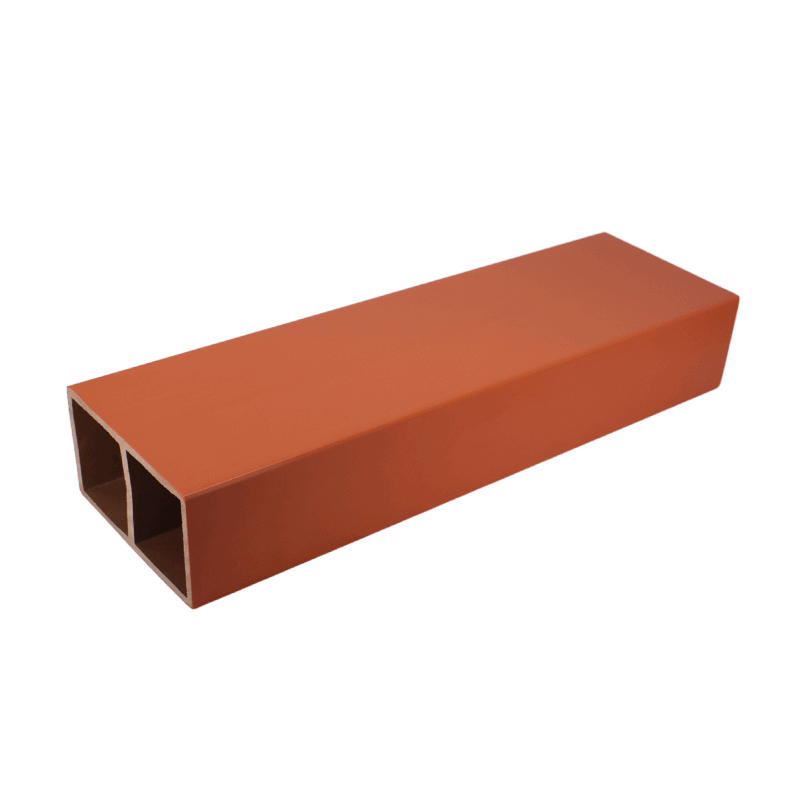 Oranje kolom decoratief asa houtbuizen