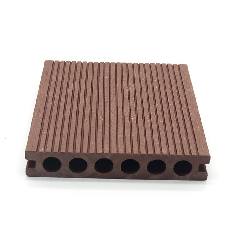 Outdoor WPC composiet terrasplanken met ronde gaten Outdoor WPC composiet terrasplanken met ronde gaten